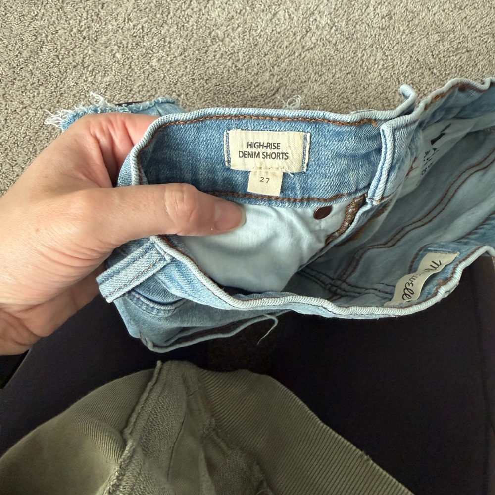 Madewell High Rise Denim Shorts